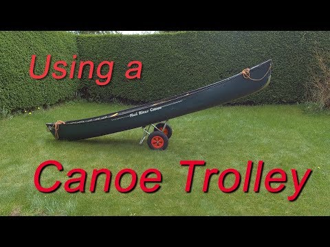 Using a canoe trolley