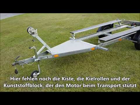 Schlauchboot Bootstrailer Eigenbau