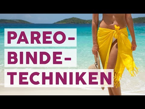 Sommer-Tipp: 5 Techniken, um einen Pareo zu binden 🌴👙| FASHION