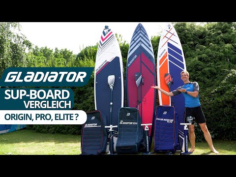 Gladiator SUP 22/23: Der große Vergleich der ORIGIN, PRO und ELITE Variante | SUP-Board Test