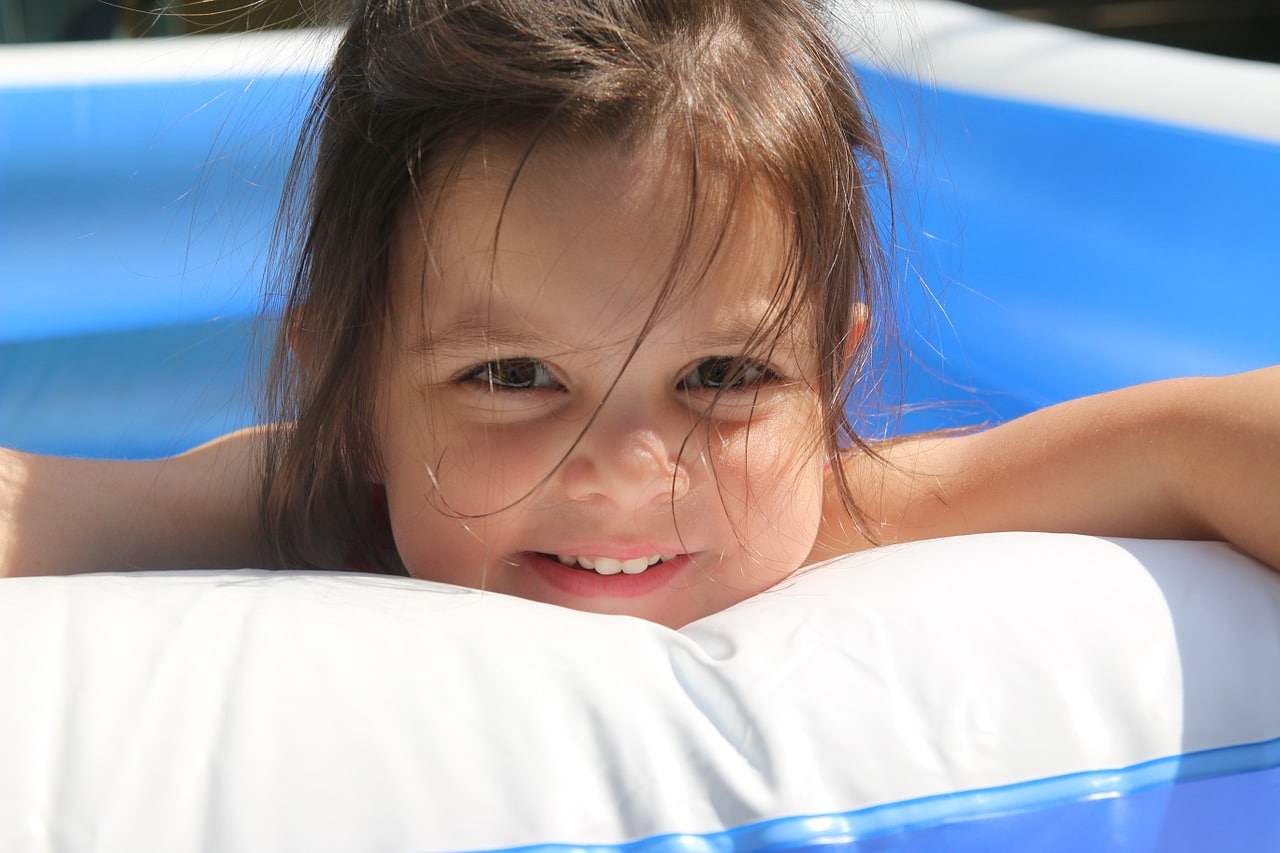 Kinder Planschbecken Nixe Ø 100 cm Schwimmen Baby-Pool aufblasbar 