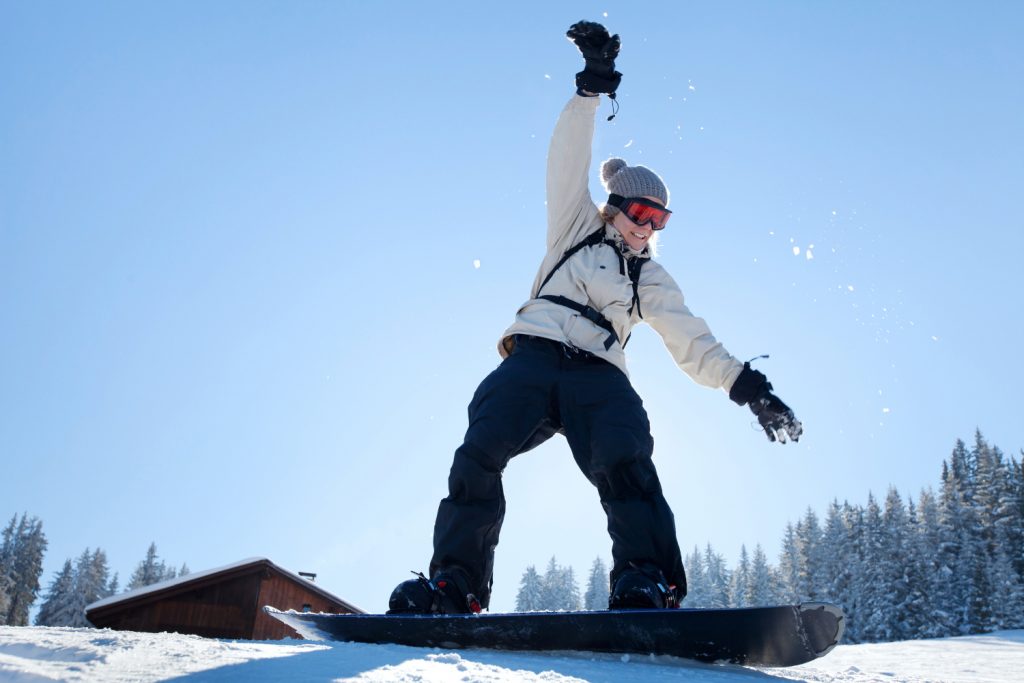 snowboard-fahren-flache-ebene